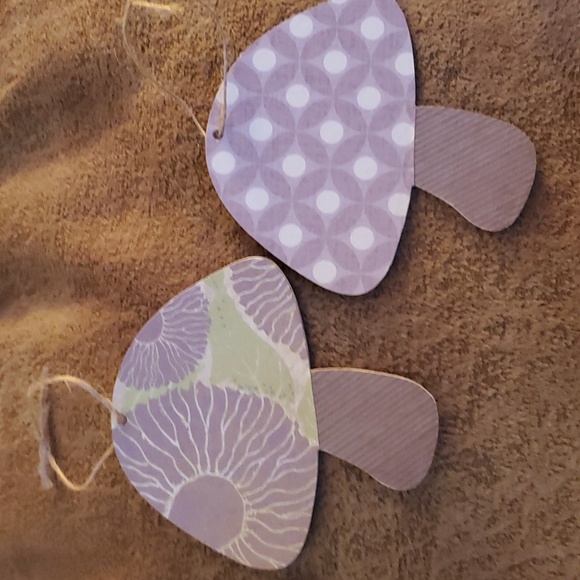 Antler Haven Designs Hanging Mushroom Ornaments Set of 4 - Picture 7 of 8